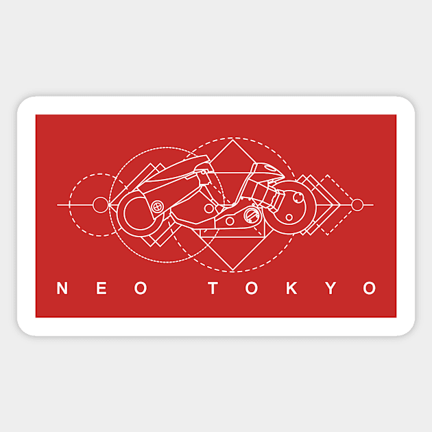 Kaneda - Neo Tokyo Sticker by JMADISON